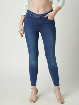 Women Mid-Rise Push Up Super Skinny Jeans