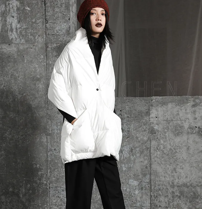 Women Puffer Cloak Winter Women Down Coat 2108