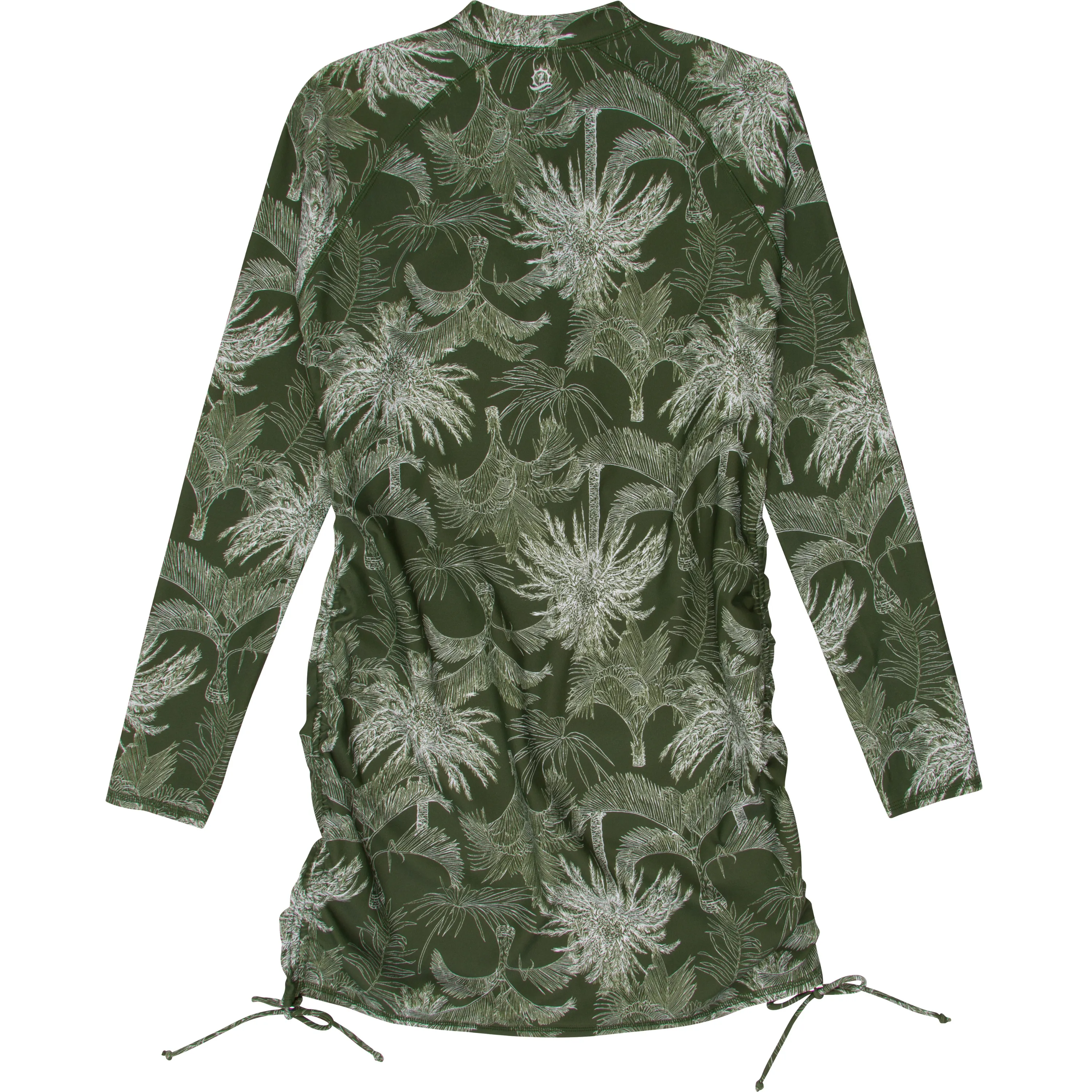 Women's Half Zip Swim Dress Cover Up | "Hawaiian Rainforest"