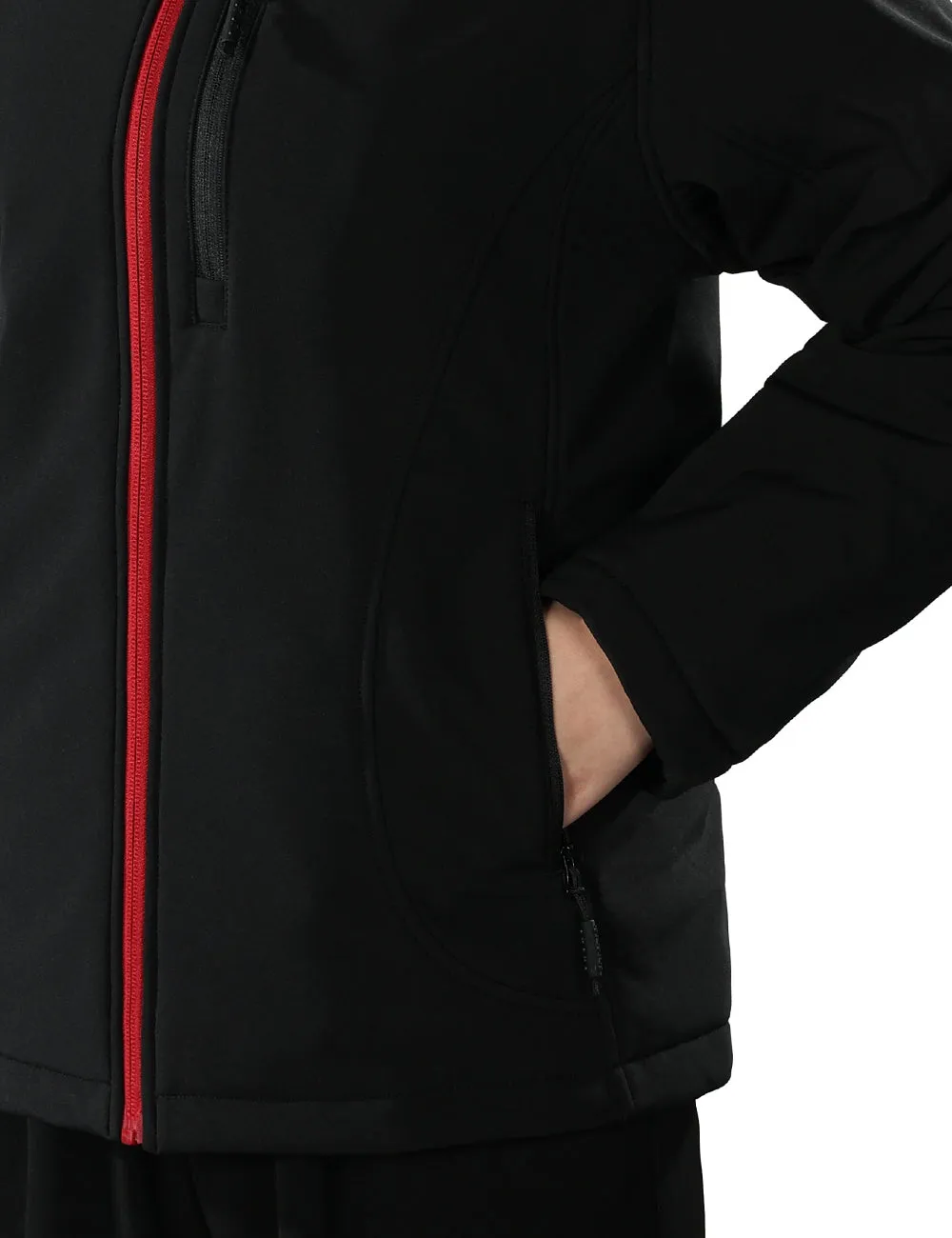 Women's Heated Jacket (4 Heating Zones) - Sharkskin Grey / Black & Red