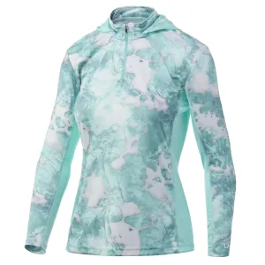 Women's Icon X Mossy Oak Fracture Hoodie - Seafoam