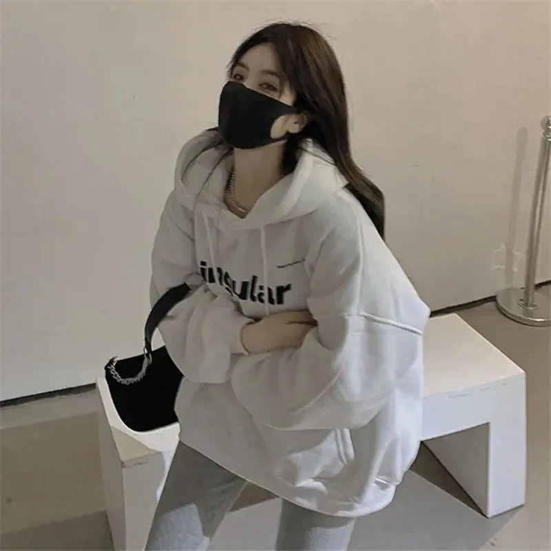 Women's Loose Top Hooded Coat Sweater