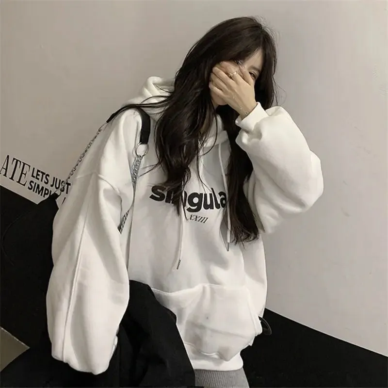 Women's Loose Top Hooded Coat Sweater